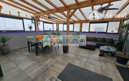 Areté real - Predaj nádherného, nadštandardného, výborne dispozične riešeného 3-izbového bytu s veľkorysou zimnou záhradou a terasou v dobrej lokalite v Slovenskom Grobe, Malý Raj