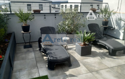 Areté real - Predaj nádherného, nadštandardného, výborne dispozične riešeného 3-izbového bytu s veľkorysou zimnou záhradou a terasou v dobrej lokalite v Slovenskom Grobe, Malý Raj