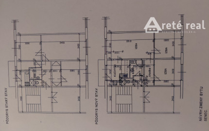 ARETE REAL-PREDAJ 3 IZBOVÉHO BYTU V SENCI, SLNEČNÝ, PRIESTRANNÝ, REKONŠTRUKCIA