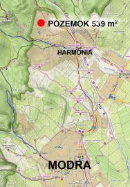 ARETÉ REAL - PREDAJ 539m2 STAVEBNÉHO POZEMKU SO STAVEBNÝM POVOLENÍM, MODRA, HARMÓNIA
