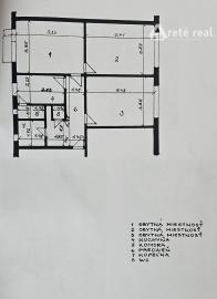 ARETÉ REAL – PREDAJ Priestranný 3-izbový byt s výhľadom na Malé Karpaty v zateplenom tehlovom dome – Bratislava, Pri Bielom kríži