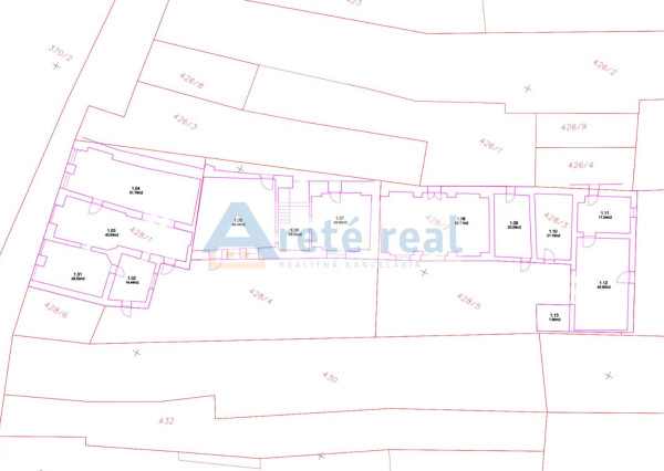 ARETÉ REAL – PREDAJ STAVEBNÉHO POZEMKU S RODINNÝM DOMOM, NEBYTOVÝMI BUDOVAMI A NÁDÁHERNOU ZÁHRADOU V CENTRE MODRY, ŠTÚROVA