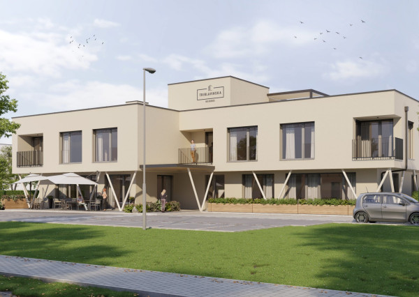 Garsónka v novostavbe s predzáhradkou/terasou a parkovacím miestom