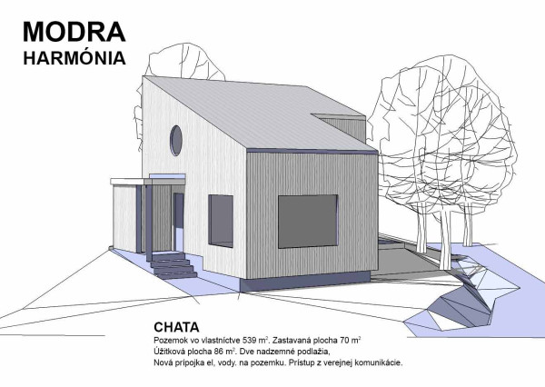 ARETÉ REAL - PREDAJ 539m2 STAVEBNÉHO POZEMKU SO STAVEBNÝM POVOLENÍM, MODRA, HARMÓNIA