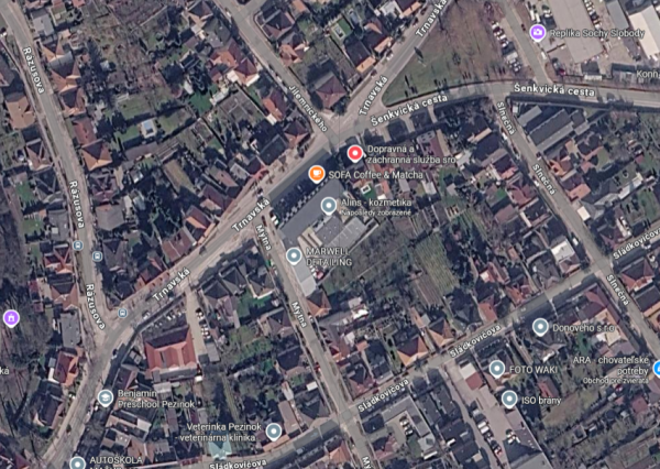 Areté real - Prenájom nebytového priestoru s parkovacím miestom v blízkosti centra Pezinka, Trnavská ul.