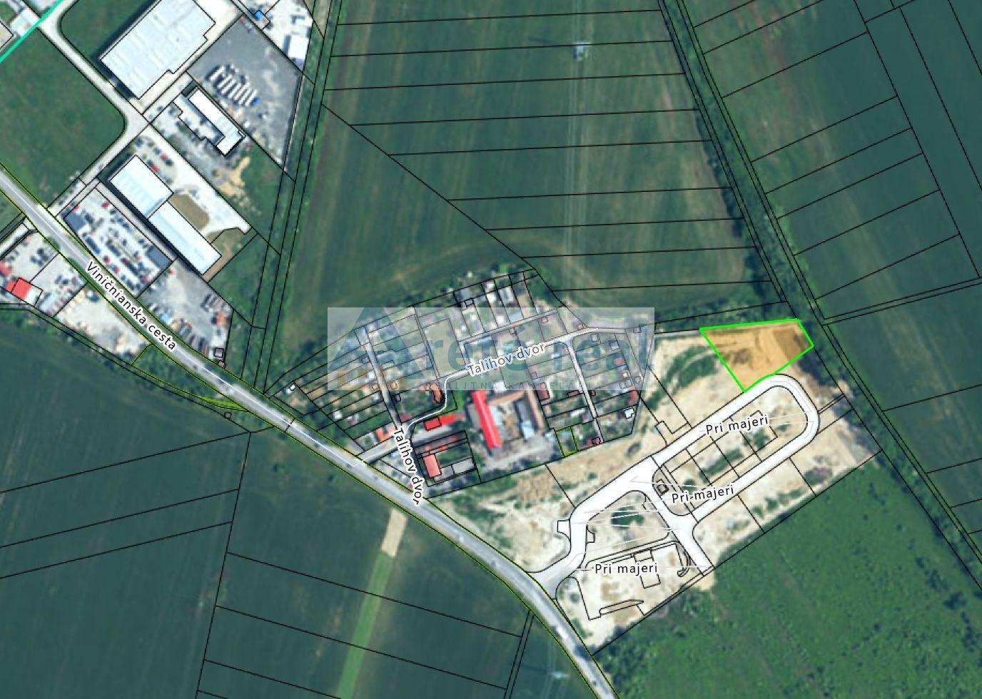 ARETÉ REAL - PREDAJ 2546 M2 POZEMKU V I. ETAPE BUSINESS PARKU P1, PEZINOK, VINIČIANSKA CESTA